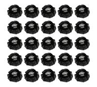 FOMIYES Lot de 100 Housses Anti-éclaboussures en Tissu Non Tissé Noir pour Microphone, Pare-vent Micro Jetable, Protection Phonique pour Enregistrement, Scène et Bureau