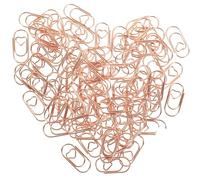 FOMIYES Lot de 100 Mini Pinces en Métal Forme Cœur 20 MM Rose Doré Clips Décoratifs Multi-Usages pour Bureau Maison et Tricot Pinces à Fichiers et Marque-Pages Pratiques