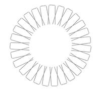 FOMIYES Lot de 100 piquets de sol pour plantes d'intérieur et de paysages vivants - Pour jardinage - Tubes d'irrigation SOD et gazon artificiel en forme de U