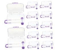 FOMIYES Lot De 12 Boîtes À Dragées Pour Mariage Valises À Roulettes Portables Transparentes Pour Voyage Violet
