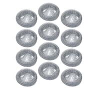 FOMIYES Lot de 12 Filtres à Peluches pour Machine à Laver, Filtre de Vidange en Métal Inoxydable, Système Anti-obstruction Attaches, Protection Tuyau pour Optimiser Circulation D’eau,