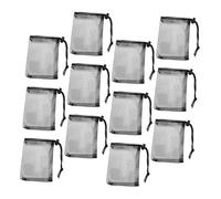FOMIYES Lot de 12 Paquet de Rangement en Filet à Cordon, Mini Pochettes Respirantes 15x10 Cm, Polyvalents pour Vêtements, Accessoires et Voyages, Paquet Pratiques pour Organisation