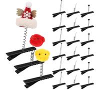 FOMIYES Lot de 120 pinces à cheveux en forme de bec de canard : épingles à cheveux à ressort - Barrettes en métal pour bricolage, coiffure, Noël, rave, Halloween, fête, accessoires, 3 styles