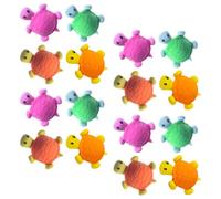 FOMIYES Lot de 16 Gommes à Dessin de Tortue Colorées Mini Gommes pour Garçon et Filles en Plastique Souple pour École et Activités Artistiques Assortiment Orange Bleu Rose Vert