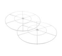 FOMIYES Lot de 2 Anneaux de Rideau de Plafond en Fer 40 Cm Cercle de Drapé de Mariage Décoratif pour Décoration de Mariage, Banquets et Fêtes, Cercles Artisanaux en Métal pour Loisirs