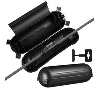 FOMIYES Lot de 2 Boîtes Étanches en Plastique pour Rallonge Extérieure, Protège-câbles Robuste Protection Fuites Électriques, pour Usage Extérieur