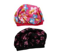 FOMIYES Lot De 2 Bonnets De Nuit En Satin Imprimé Taille Garçon Et Filles 2-7 Ans Bonnets à Large Bord Étanche Pour Garçon Et Filles Protège-cheveux Pour Maison Et Bain