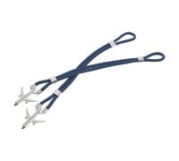 FOMIYES Lot de 2 Bracelets Homme Avion en Corde Tressée Bleu-vert Double Couche, Fermoir Avion Argenté, Accessoires de Poignet pour Pilotes et Voyageurs, pour Voyages D’affaires