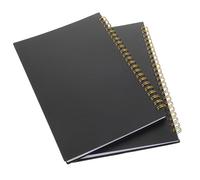 FOMIYES Lot de 2 Carnets de Comptes Couverture PP Imperméable 60 Pages à Grille Verticale et Horizontale Cahier Quadrillé pour Gestion Financière et Suivi des Dépenses au Bureau