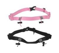 FOMIYES Lot de 2 Ceintures Porte-Dossard de Course Élastiques et Ajustables avec 6 Passants Bandes Réfléchissantes pour Marathon Épreuves d’Endurance Cyclisme et Jogging Ceintures