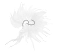 FOMIYES Lot De 2 Clips D'Oreilles En Plumes Tribales Accessoires Pour Robe Décoration D'Oreilles Manchette D'Oreille Clips D'Oreilles En Plumes Tribales Pompon
