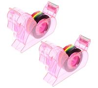 FOMIYES Lot de 2 Dévidoirs Adhésifs Bureau Mignons Distributeurs Ruban Adhésif Rose Licorne Coupe-Ruban Compact Multifonction pour Maison École et Bureau