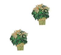 FOMIYES Lot De 2 Épingles De Sûreté En Strass Pour Corsage Accessoires Pour Boutonnière Broche De Sécurité Broche En Forme De Fleur Élégante Épingle De Sûreté En Strass Épingle De