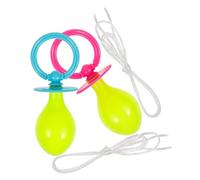 FOMIYES Lot de 2 Grandes Fausses Tétines Géantes en Plastique Rigide, Accessoires de Déguisement Bébé pour Adultes, Bleu et Rose, pour Fêtes, Cosplay et Événements à Thème, Accessoires