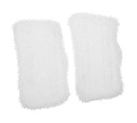 FOMIYES Lot De 2 Housses De Balai Vapeur Têtes De Rechange Accessoire De Nettoyage des Sols Tampon De Nettoyage Lavable Accessoires pour Balais Fibre Blanche
