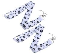 FOMIYES Lot de 2 Lanières Multifonctions pour Smartphone et Appareil Photo Motifs Chien Patte Cartoon Cordons Porte-Clés Décoratifs Résistants Accessoires pour Téléphone Portable à