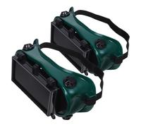 FOMIYES Lot de 2 Lunettes de Soudage à Double Rabat Lunettes de Protection Anti-buée Ajustables et Légères Protection Oculaire pour Soudeur Usage Industriel et Bricolage Robustes