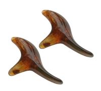 FOMIYES Lot de 2 Masseurs Manuels en Résine et Cire d'Abeille pour Points d'Acupuncture Bâtons de Massage Corporel Outil de Massage des Points d'Acupuncture Adapté Usage Professionnel