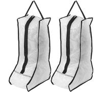 FOMIYES Lot de 2 Paquet de Rangement pour Bottes Hautes Étanches et Anti-Poussière Poignée et Fermeture Éclair Pochette de Voyage Pratique pour Chaussures et Accessoires Rangement