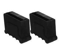 FOMIYES Lot de 2 Patins en Caoutchouc Antidérapants et Épais pour Pieds D’échelle Extensible, Embouts de Rechange Noirs 30x70 Mm, Accessoires Solide pour Échelles Domestiques et Chantier