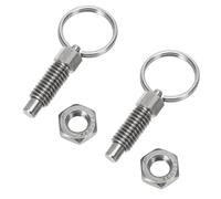 FOMIYES Lot de 2 Pistons à Ressort en Acier Inoxydable Gn717 Goupille Élastique de Verrouillage Poussoir à Bouton 10 MM X 15 MM X 6 MM Accessoires Mécaniques pour Équipements