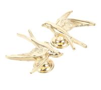 FOMIYES Lot de 2 Poignées de Tiroir Décoratives en Métal Doré, Forme Oiseau, Poignées et Boutons pour Meuble Cuisine, Commode et Armoire, Accessoires Décoratifs Rustiques pour Intérieur,