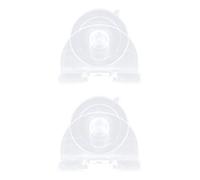 FOMIYES Lot de 2 Porte-rasoirs à Ventouse en Résine, Support Mural Puissant pour Rasoirs Manuels Hommes, Montage sans Perçage, Rangement Salle de Bain Propre et Pratique, Crochet de