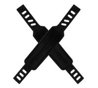 FOMIYES Lot de 2 Sangles de Pédales Réglables en Polypropylène Noir pour Vélo d'Appartement Sangles Élastiques Universelles de Cale-Pieds Maintien Sécurisé pour Fitness à Domicile et