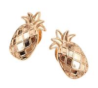 FOMIYES Lot de 2 set de Broches Ananas en Alliage de Zinc Épingles de Poitrine Émaillées Accessoires Décoratifs Légers pour Vêtements et Pulls Pins Femme pour Fêtes Tropicales et Usage