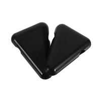 FOMIYES Lot de 2 Supports de Diapason Triangulaires Universels en Silicone Noir, Base Antidérapante pour Stabiliser Diapason, Accessoire de Musique pour Sophrologie et Réglage, Compact