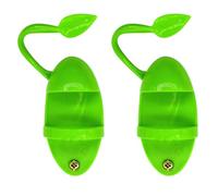 FOMIYES Lot de 2 Supports pour Perroquets Verts, Panier de Nourriture Support Perchoir en Os de Seiche, Accessoire D’Alimentation pour Petits Oiseaux et Perruches, Fournitures pour