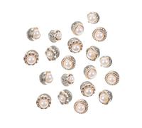 FOMIYES Lot de 20 Boutons De Manchette Anti-Exposition pour Col Boucle Dissimulée Boutons De Manchette pour Homme Boutons sans Couture Perles Support De Col De Chemise Boutons De