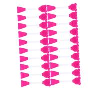 FOMIYES Lot De 20 Brosses Nettoyantes En Silicone Pour Le Visage Double Extrémité Pour Masque Facial Applicateur Brosse Nettoyante Brosse Pour Le Visage Rose