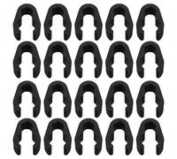 FOMIYES Lot de 20 Clips Serrage-câble Micro en Plastique Flexible, Accessoires pour Pied de Micro, Gestion de Câble, Compatibles Karaoké et Enregistrement, Organisateur Câble