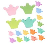 FOMIYES Lot De 20 Mini Pinces à Cheveux Couronne En Résine Et Fer, Adhérence Solide Et Solide, Accessoires Cheveux Fille Pour Coiffures Quotidiennes