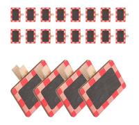FOMIYES Lot de 20 Mini Pinces pour Tableau Noir en Bois Pinces pour Messages et Mémos Surface Lisse Effaçable à la Craie Multifonction pour Bureau et Maison Accessoires Pratiques et
