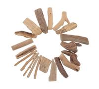 FOMIYES Lot de 20 Morceaux de Bois Flotté Naturel Poli pour Aquarium et Loisirs Créatifs Blocs de Bois de Rivière 3-20 CM Décoration Rustique et Artisanale Polyvalente