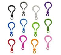 FOMIYES Lot de 200 Fermoirs Mousquetons à Griffes en Acrylique Multicolores 23x47 Mm, Clips de Fermeture pour Porte-clés, Lanières et Bricolage, Accessoires pour Couleur Couleur Aléatoire