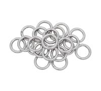 FOMIYES Lot de 24 Anneaux Ronds en Acier Inoxydable 304 Diamètre Extérieur 25 MM Épaisseur 4 MM Connecteurs Métalliques pour Bijoux Loisirs Créatifs Macramé et Accessoires DIY