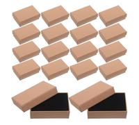 FOMIYES Lot de 24 Petites Boîtes à Bijoux Rectangulaires en Carton avec Couvercle Coffrets Présents pour Colliers Bracelets Bagues et Pendentifs Boîte D’Emballage Légère et Polyvalente