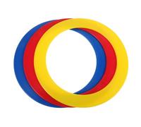 FOMIYES Lot de 3 Anneaux de Jonglage en Plastique Léger, Diamètre Moyen, Accessoires de Jonglage Acrobatique pour Entraînement la Coordination Main-œil et Performances Artistiques