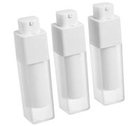 FOMIYES Lot De 3 Bouteilles Cosmétiques De Voyage 30 Ml Sous Vide Carrées En Plastique Réutilisable Pour Soins Peau Portables Pour Usage Professionnel Et Personnel