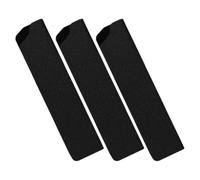 FOMIYES Lot de 3 Étuis à Couteaux Noirs Floqués 13 Cm, Housses de Protection Légères pour Couteaux Cuisine et Fruits, Protection de Lame Portable pour Voyage et Activités en Plein Air