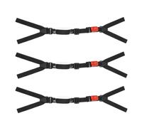 FOMIYES Lot de 3 Jugulaires de Casque de Chantier Rouges, Mentonnières Douces pour Peau, Compatibles Plupart des Casques, Sangle de Protection du Menton Sécurisée pour Usage Industriel