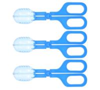 FOMIYES Lot de 3 Pinces à Crottes Transparentes pour Reptiles, Accessoires Portables pour Tortues, Lézards et Amphibiens, Ramasse-crottes Léger et Compact, Fournitures pour Animaux