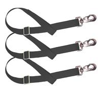 FOMIYES Lot de 3 Sangles de Seau en Nylon Réglables et Résistantes à L'usure Mousqueton Métal, Support Pratique pour Mangeoire Chevaux, Suspendues pour Usage Extérieur et Intérieur,