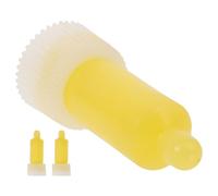 FOMIYES Lot de 3 Têtes de Pompe en Caoutchouc pour Distributeur de Savonnette 350ml, Accessoires pour Salle de Bain D'hôtel Joint Étanche et Résistance à L'usage Couleur Aléatoire