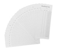 FOMIYES Lot de 30 Marque-Pages de Suivi de Lecture 20X8 CM en Papier Épais Blanc Cartes de Bibliothèque Espace Notes Accessoires Pratiques pour Écoles Bibliothèques et Amateurs de