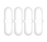 FOMIYES Lot de 4 Barres D’Agitation Magnétiques Blanches en Polypropylène pour Gobelets Auto-Mélangeurs Résistantes aux Températures Extrêmes pour Laboratoires et Remuage du Café