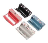 FOMIYES Lot De 4 Boîtes De Rouge à Lèvres Brodées Petits Motifs Noir Blanc Bleu Rose Étui à Rouge à Lèvres En Tissu Organisateur Cosmétique Pour Usage Quotidien
